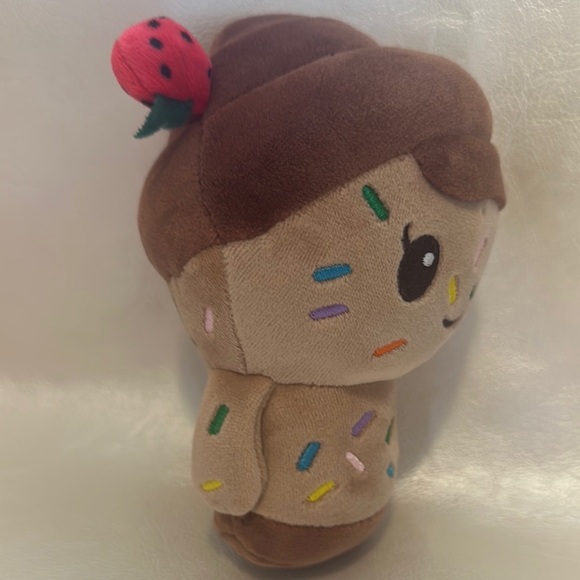Charming Brown and Tan Stuffed Animal with Colorful Sprinkles - Picture 2 of 5